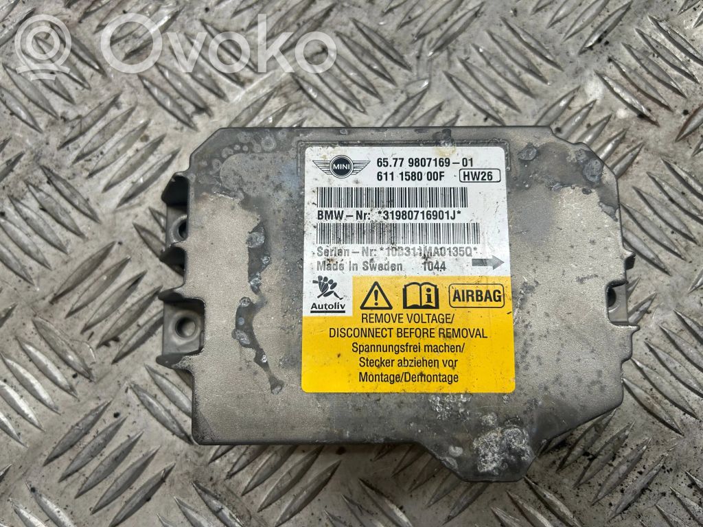Mini One - Cooper R56 Airbag control unit/module 