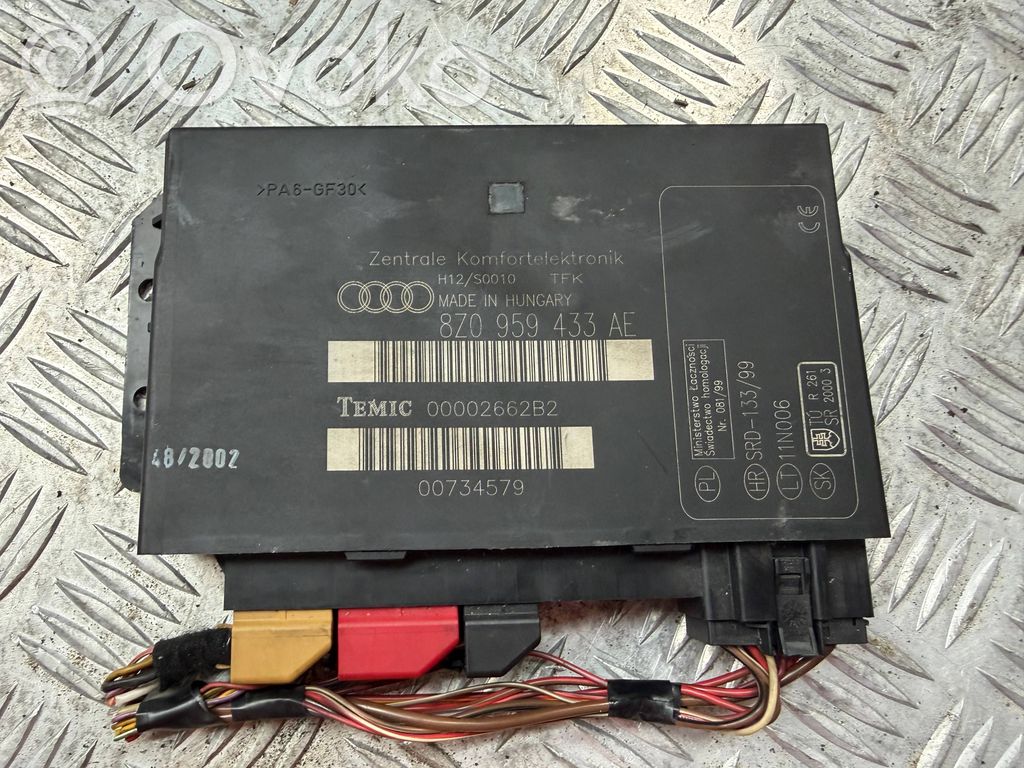 Módulo de confort/conveniencia   8Z0959433AE