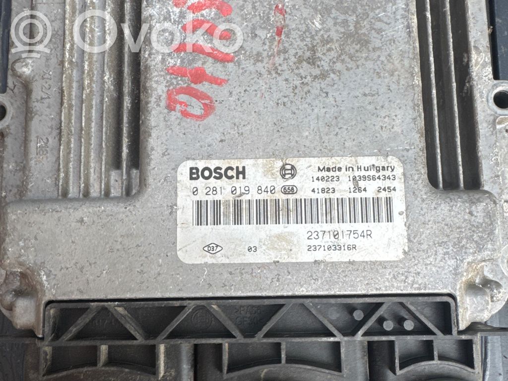 Engine control unit/module   0281019840,237101754R
