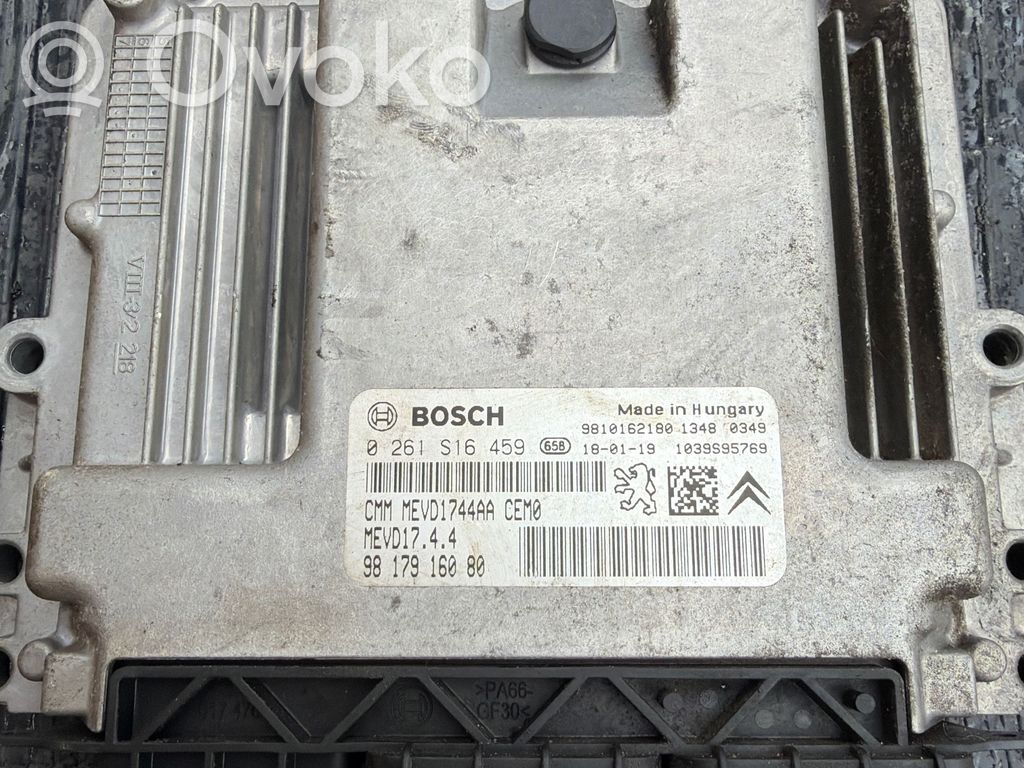Engine control unit/module   0261S16459,9810162180,9817916080