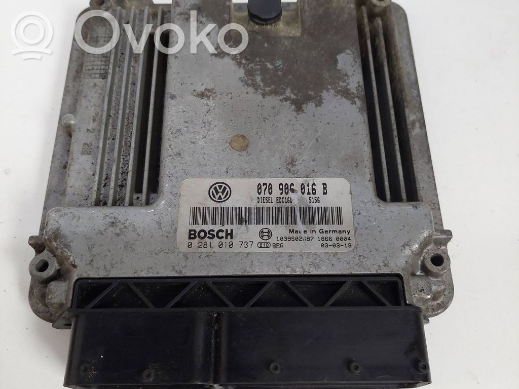 Engine control unit/module   070906016B,0281010737,01039302687