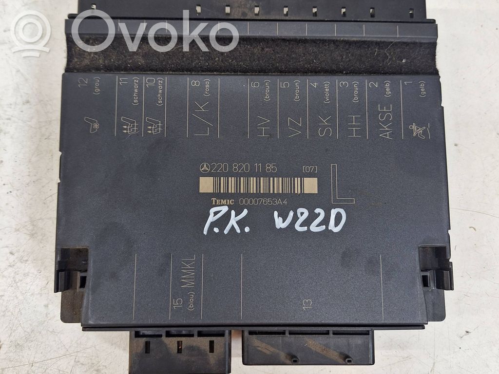 Mercedes-Benz S W220 Seat control module 