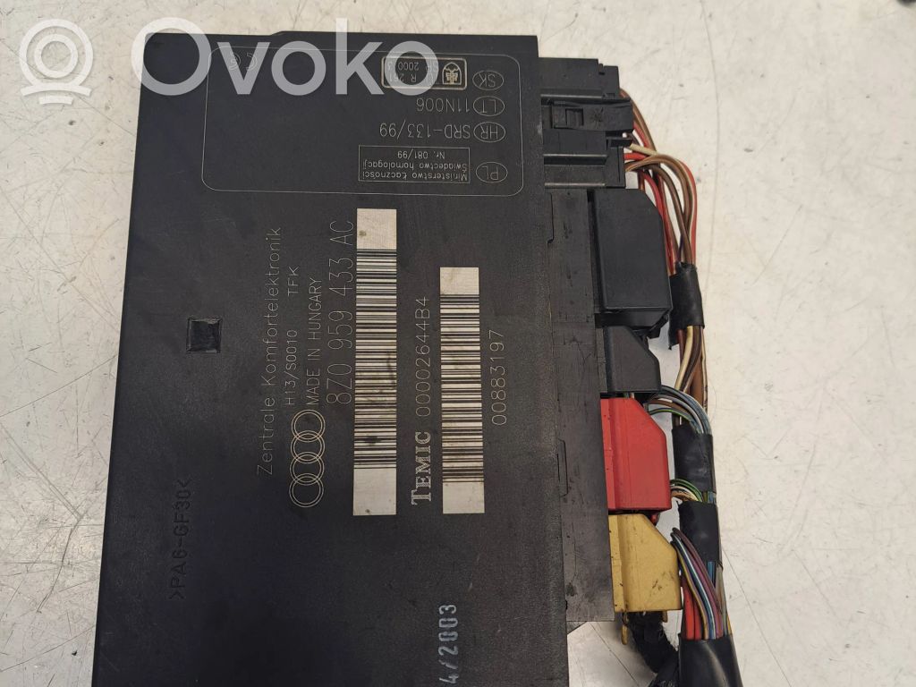 Audi A2 Komforto modulis 