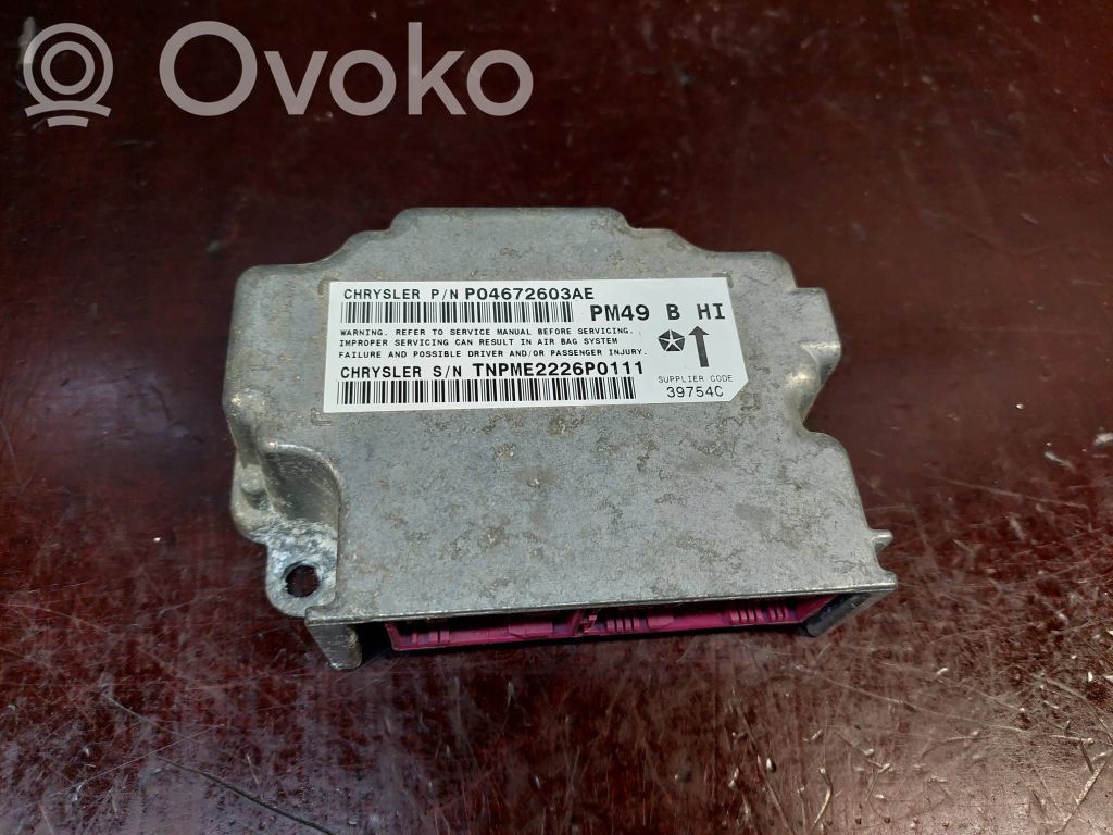 Dodge Caliber Airbag control unit/module 