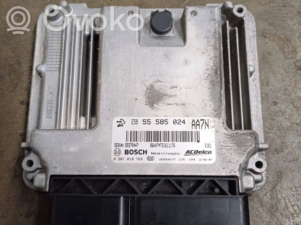 Engine control unit/module   55579447,55585024,0281018769