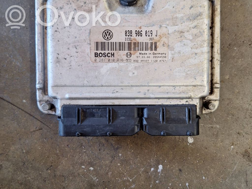 Engine control unit/module   038906019J,0281010216,28SA4558