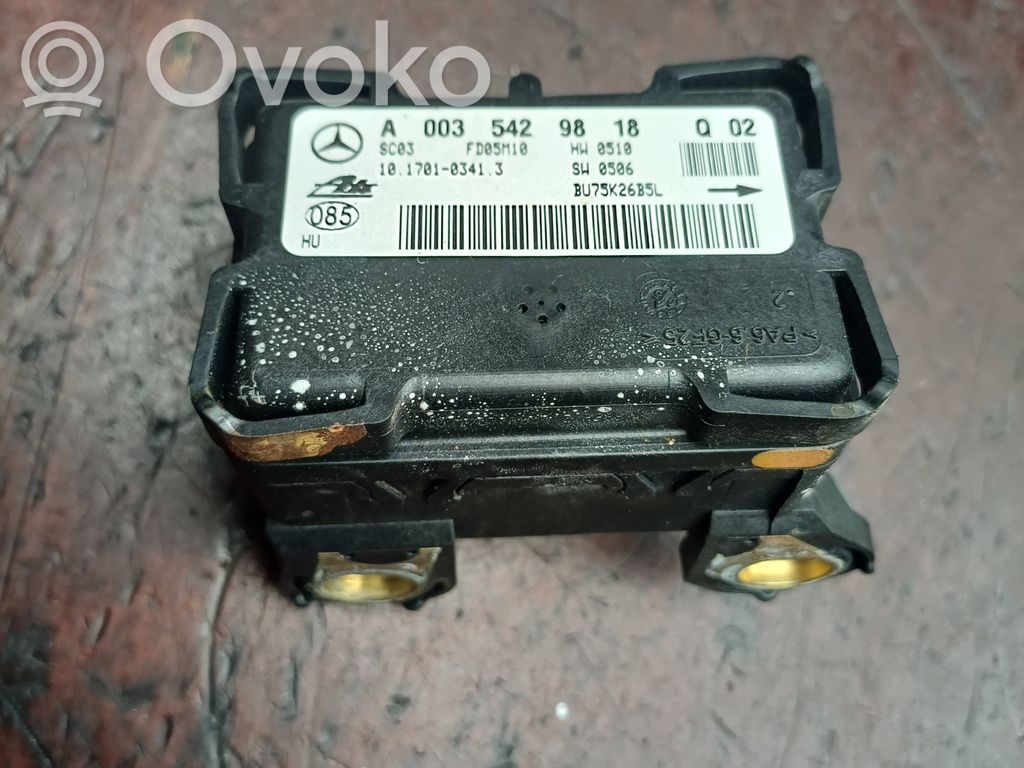 Mercedes-Benz C W203 ESP acceleration yaw rate sensor 