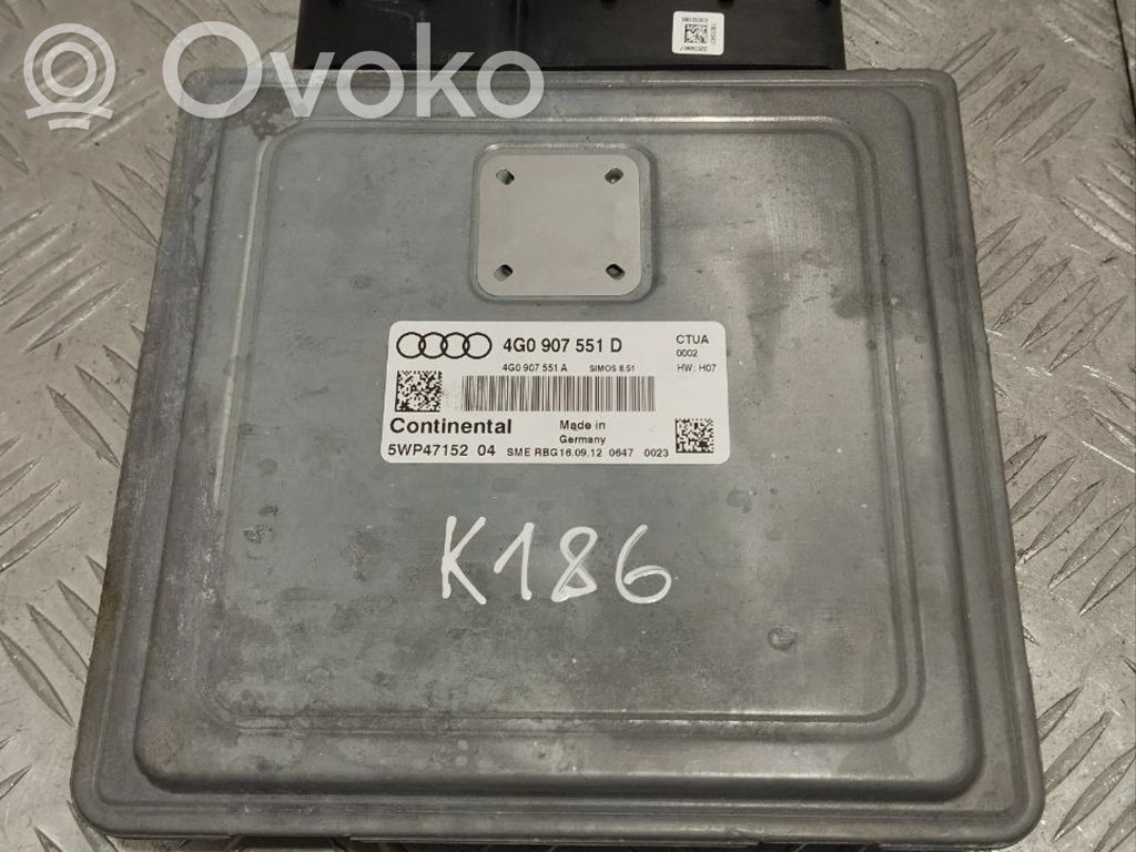 Engine control unit/module   4G0907551D,4G0907551A,K186