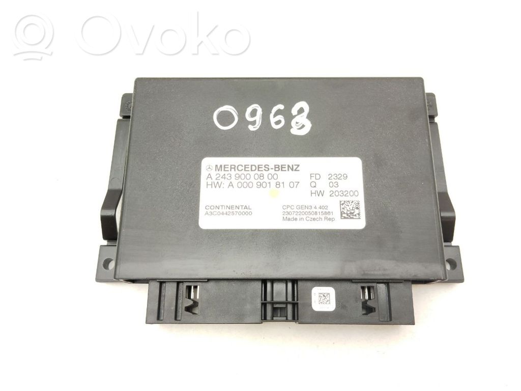 Mercedes-Benz EQB Module de contrôle de boîte de vitesses ECU 