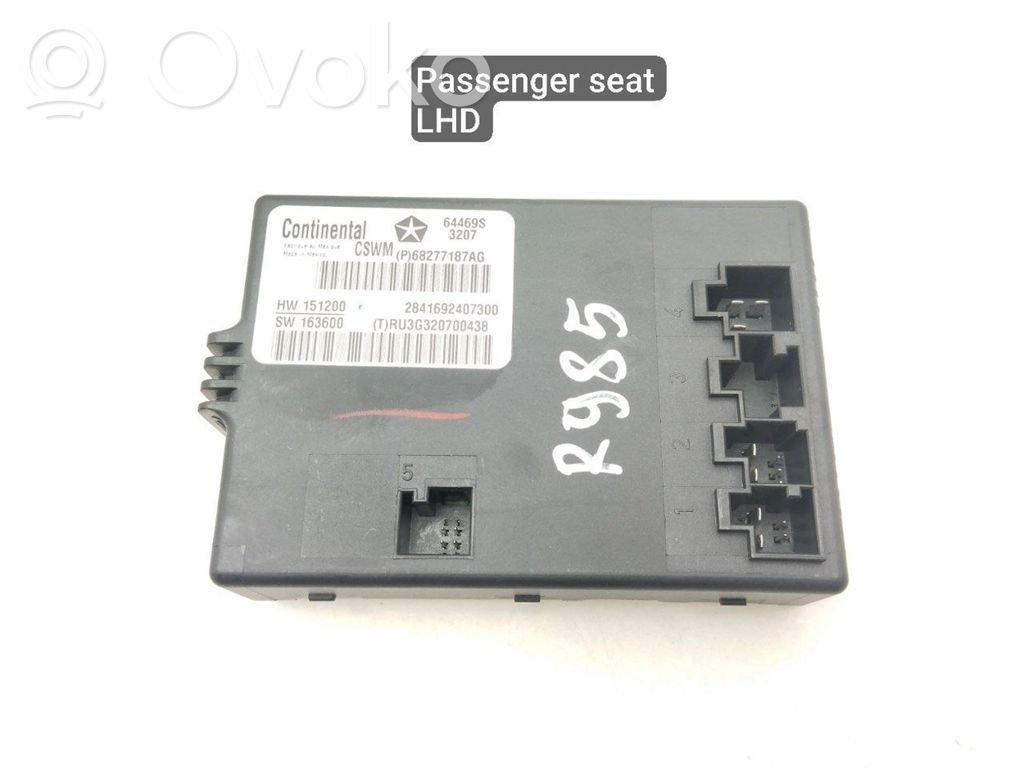 Chrysler Pacifica Module de commande de siège 