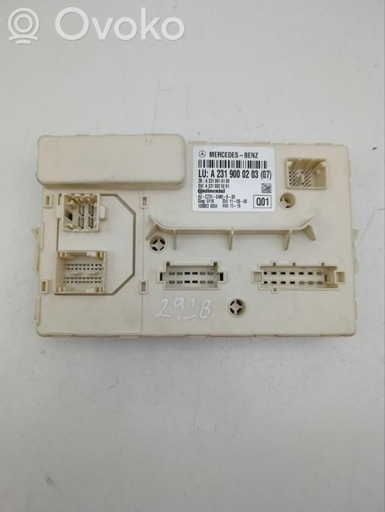 Mercedes-Benz SL R231 Stoglangio valdymo blokas 