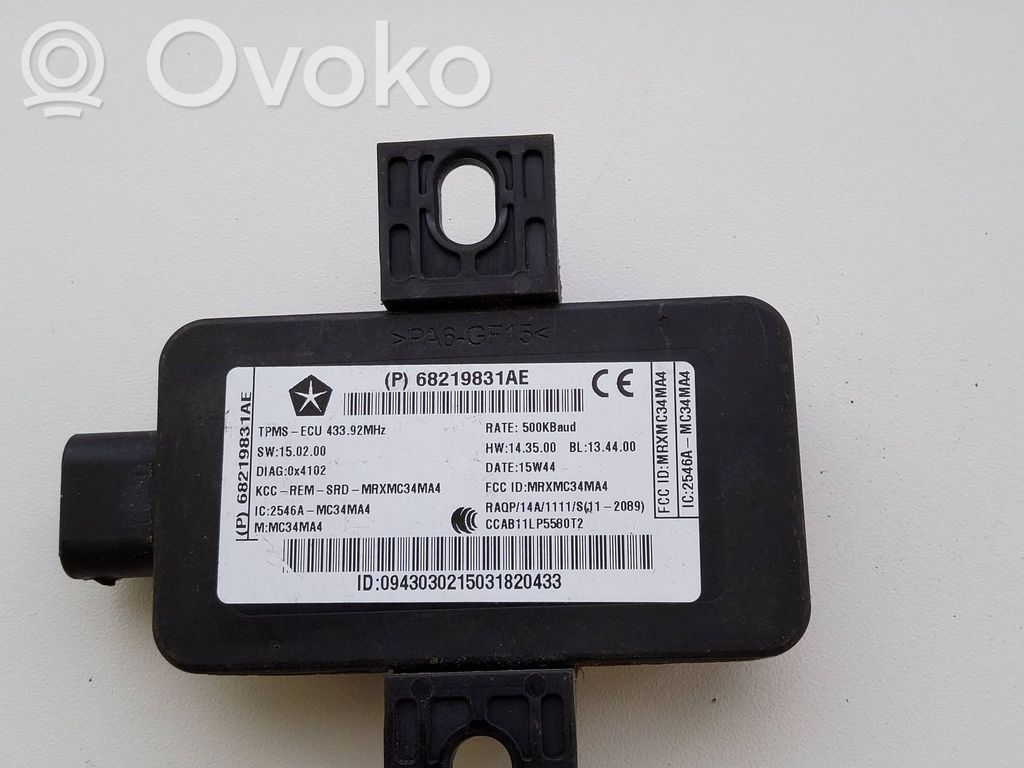 Tire pressure control unit   68219831AE,02933030215