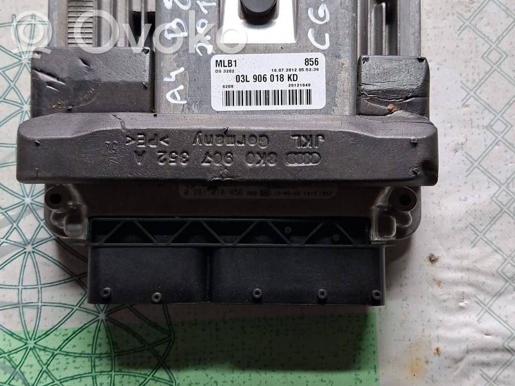 Engine control unit/module   03L906018KD,03L906018JL,0281018456