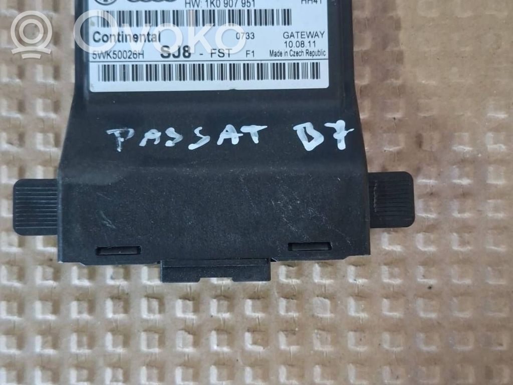 Volkswagen PASSAT B7 Moduł sterowania Gateway 