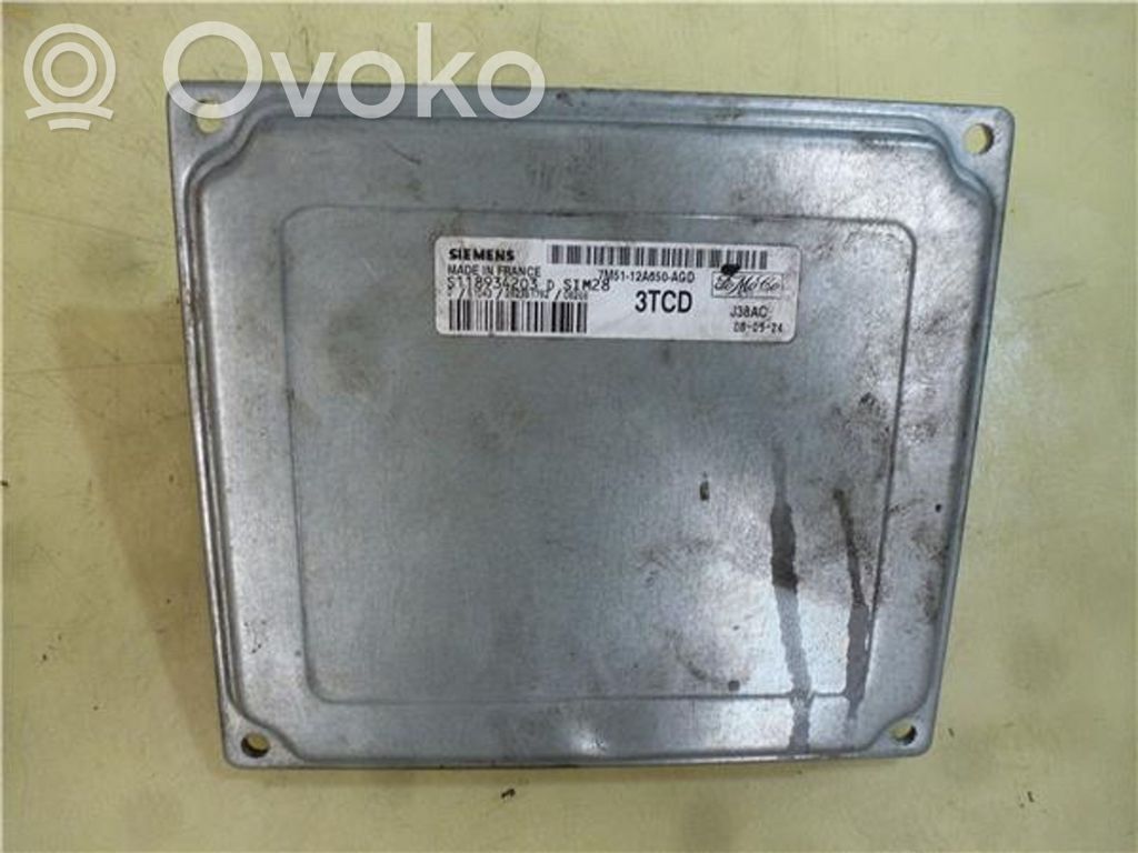 Engine control unit/module ECU   S118934203D,7M5112A650AGD