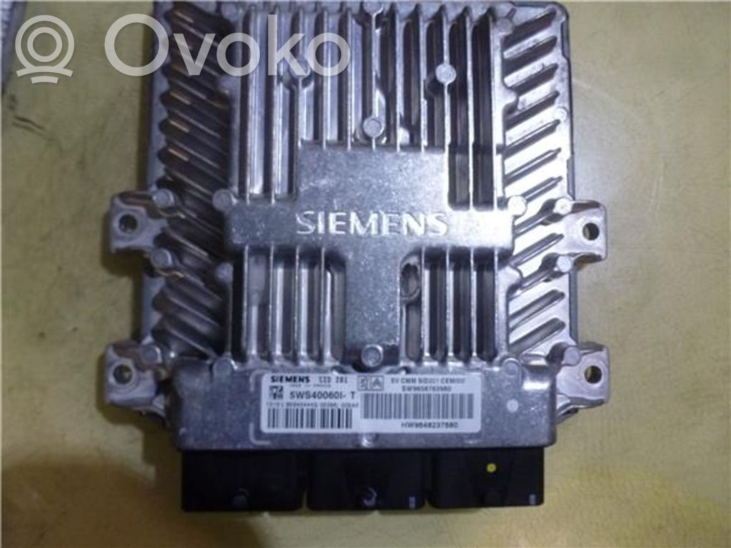 Engine control unit/module ECU   5WS40060LT,SW9658763980