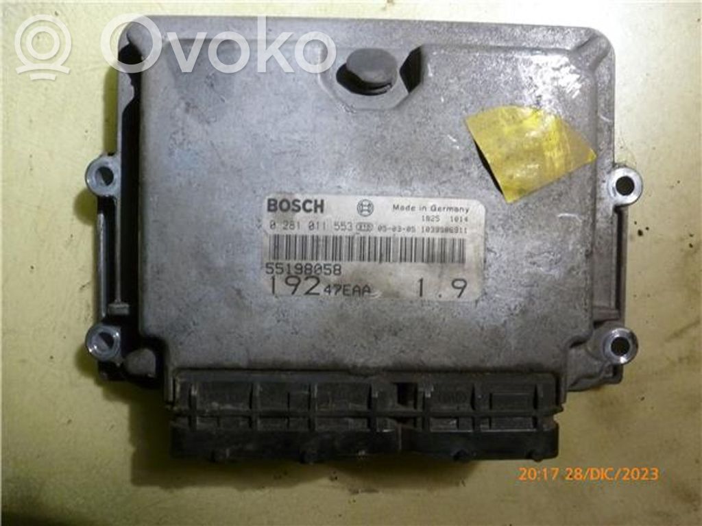 Fiat Stilo Engine control unit/module ECU 