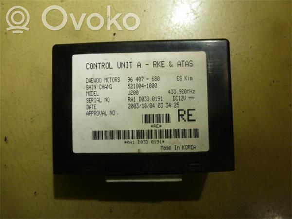 Daewoo Nubira Modulo comfort/convenienza 