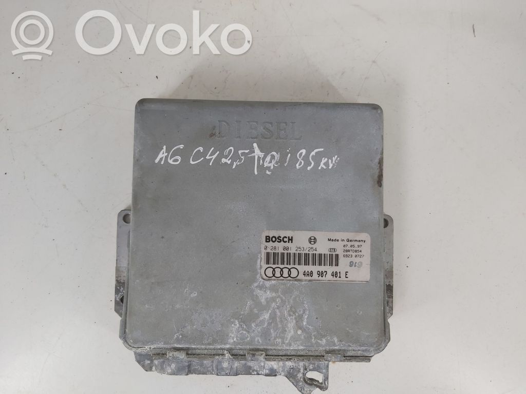 Engine control unit/module   0281001253254,4A0907401E