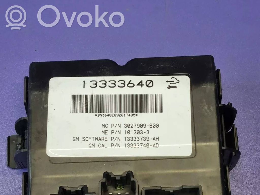 Tailgate/trunk control unit/module   13333640,13333739,3027909B00
