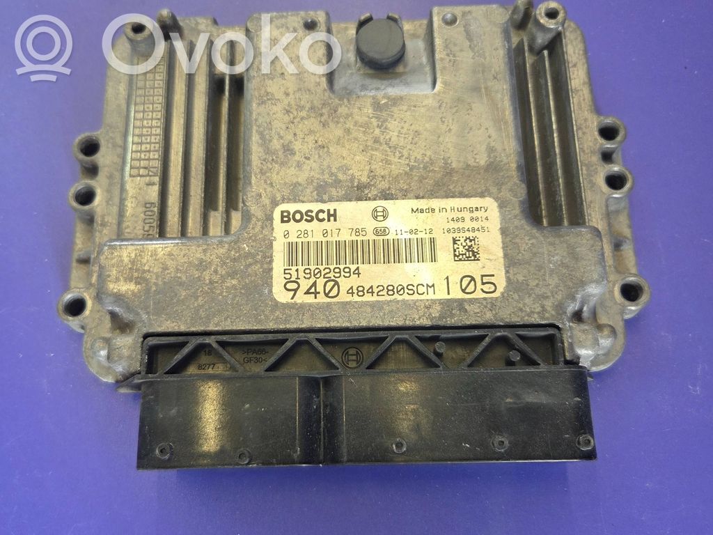 Engine control unit/module   0281017785,51902994,484280SCM