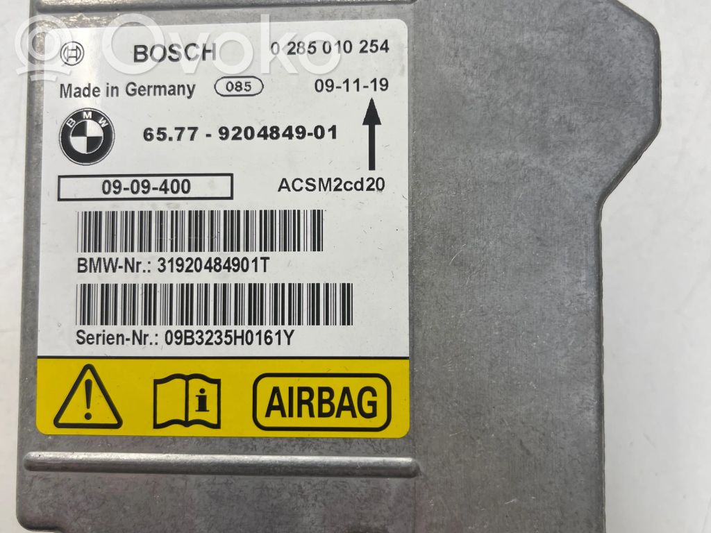 Module de contrôle airbag   9204849,31920484901T,0285010254,ACSM2C020