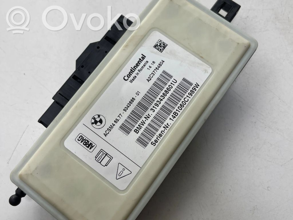 BMW 7 F01 F02 F03 F04 Airbag control unit/module 