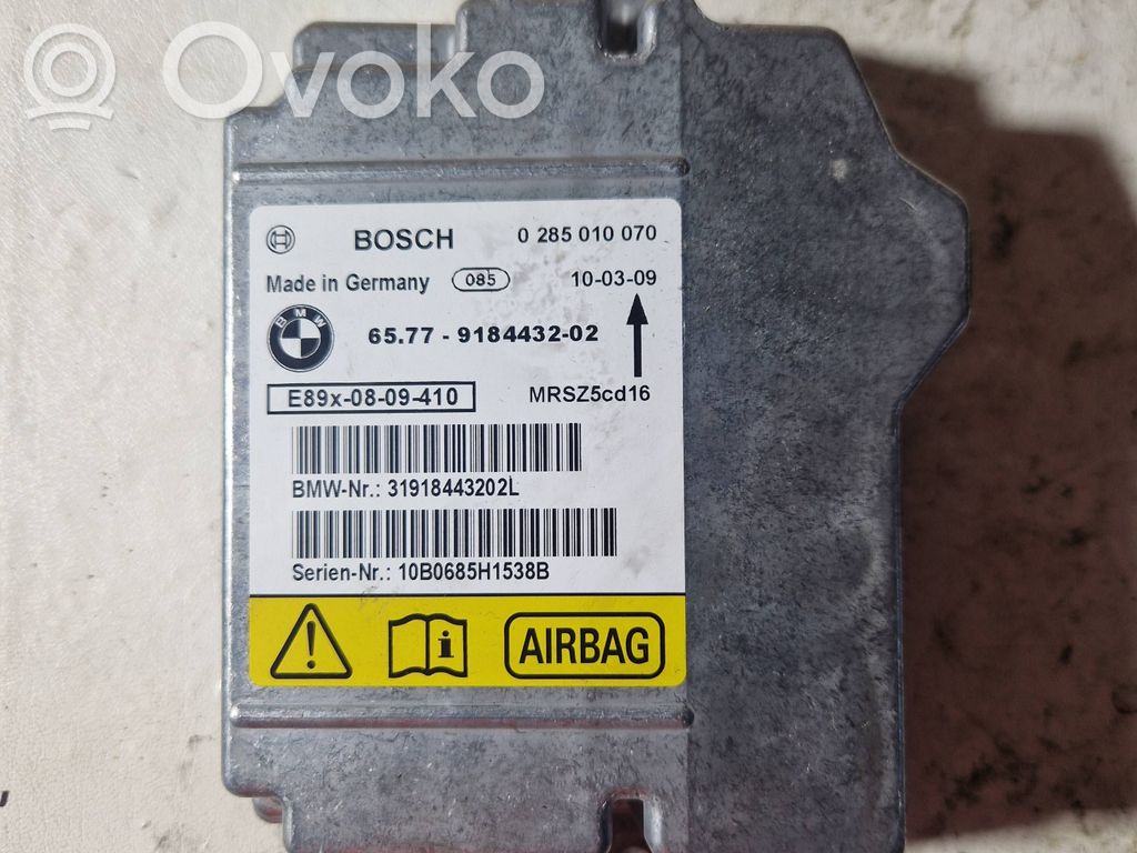 Airbag control unit/module   0285010070,9184432,MRSZ5CC16,31918443202
