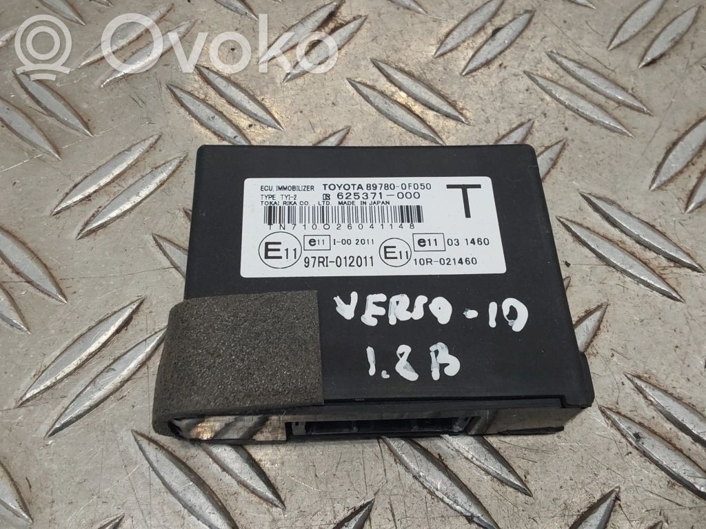 Toyota Verso Immobilizer control unit/module 