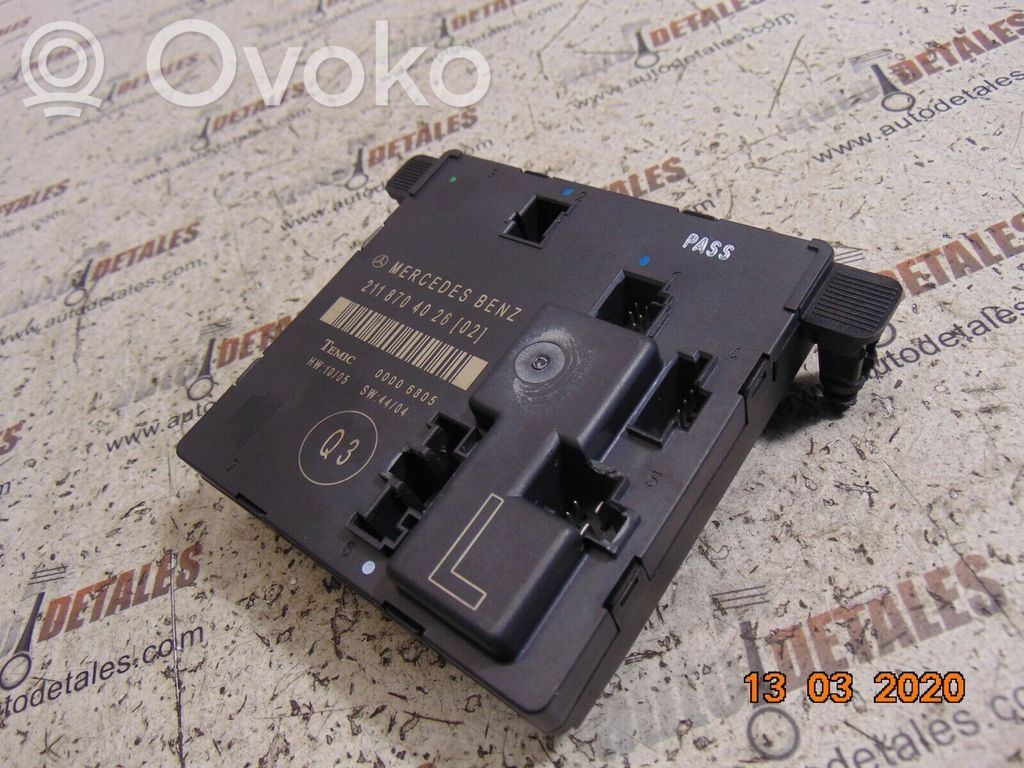 Mercedes-Benz E W211 Door control unit/module 