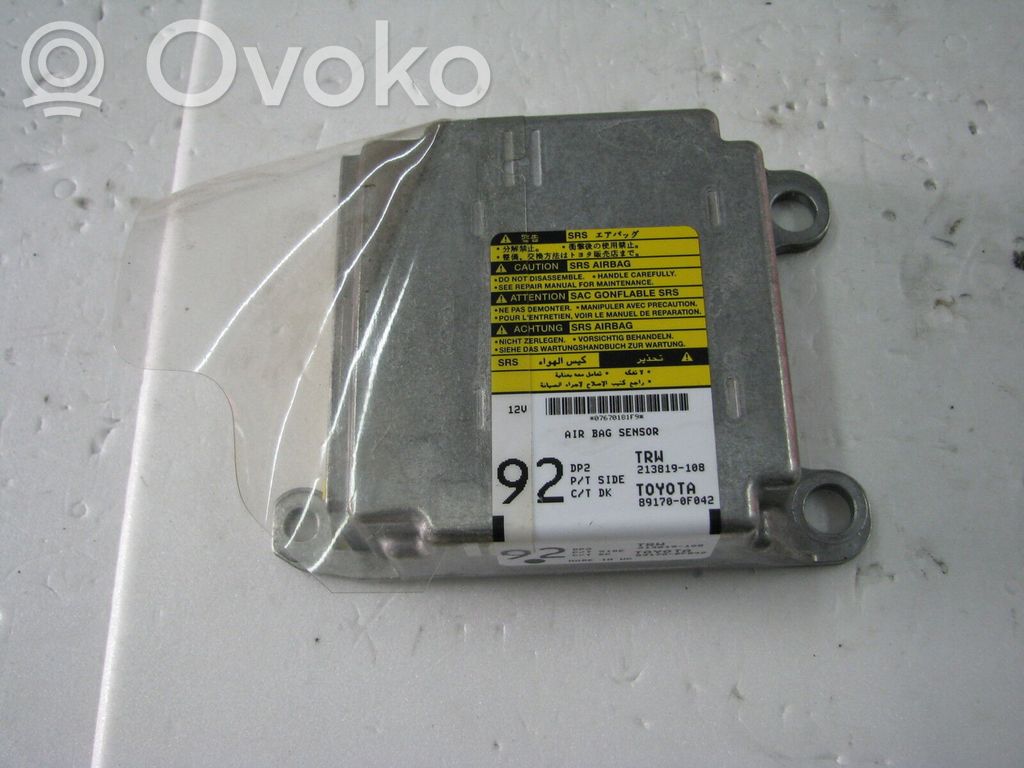 Toyota Corolla Verso AR10 Airbag control unit/module 