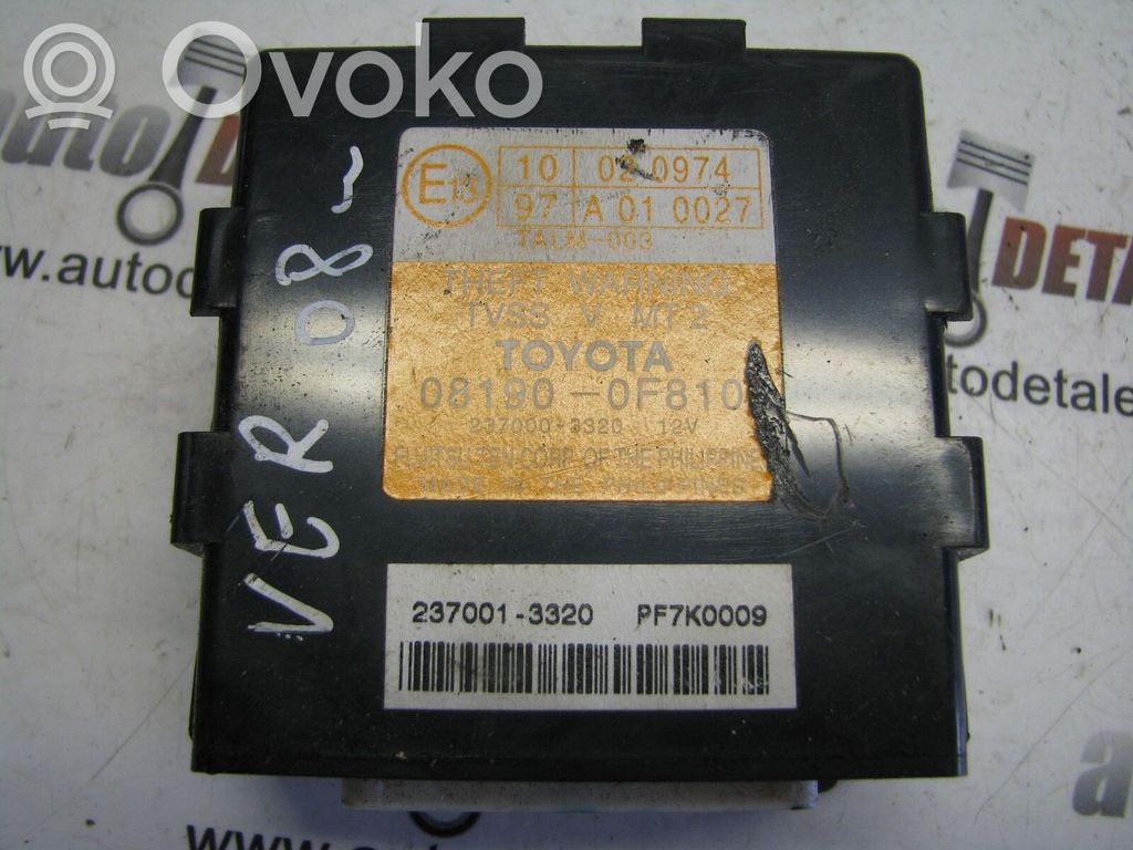 Toyota Corolla Verso AR10 Alarm control unit/module 