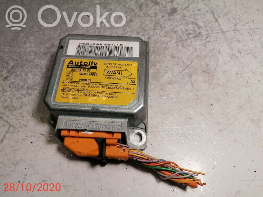 Peugeot 206 Airbag control unit/module 