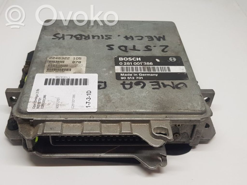 Opel Omega B1 Engine control unit/module 