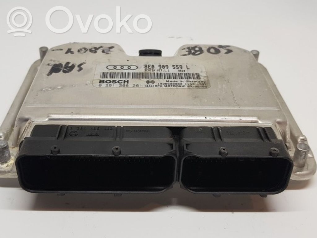 Engine control unit/module   8E0909559L,0261208261