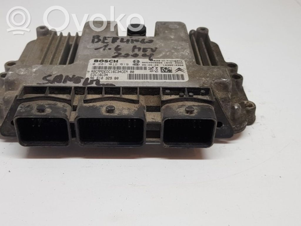 Engine control unit/module   0281012619,9661032980