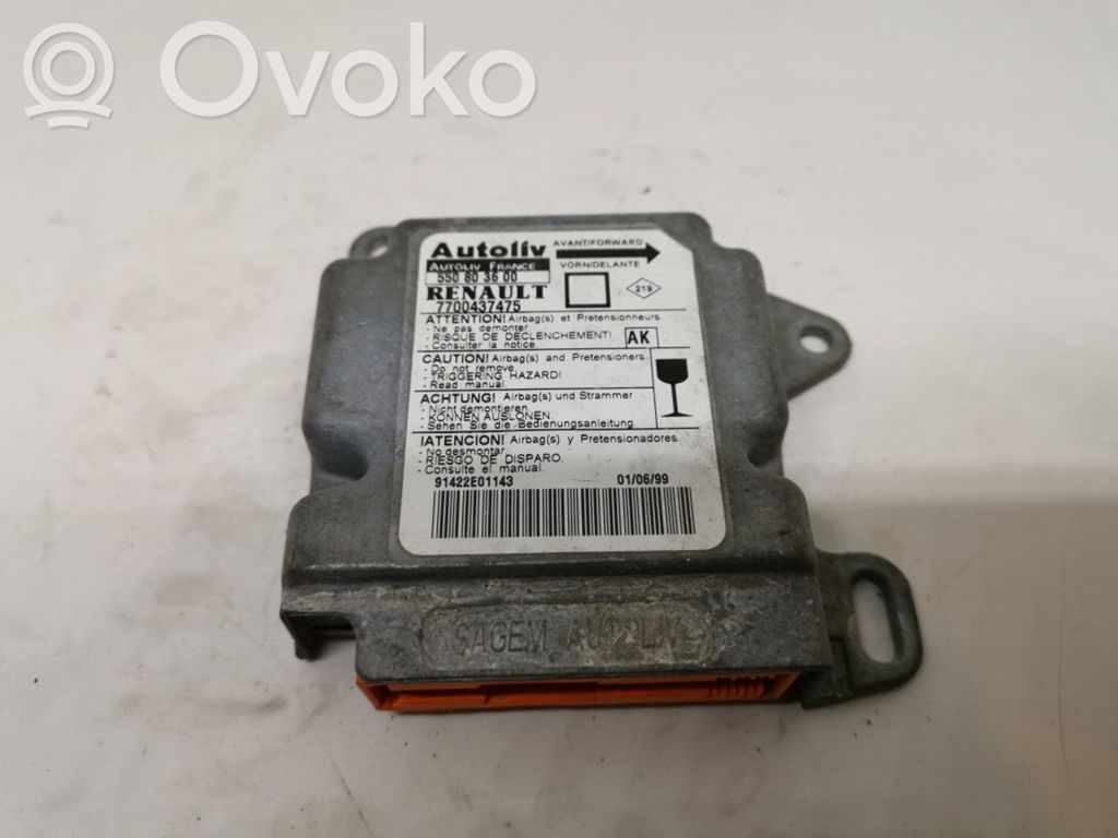 Renault Laguna I Airbag control unit/module 