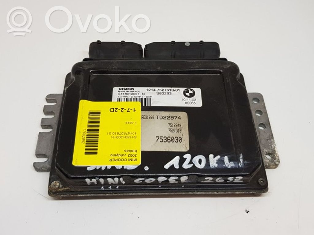 Engine control unit/module   S118012001N,7536030,7527610