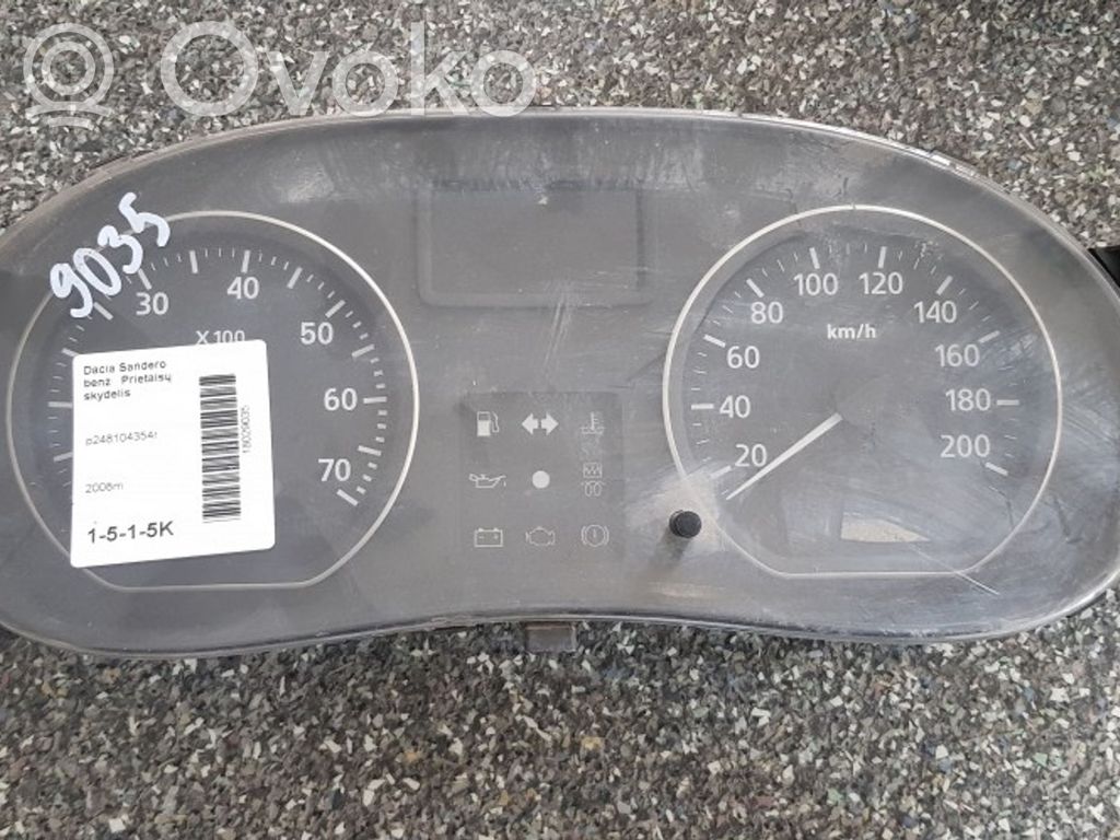 Dacia Sandero Licznik / Prędkościomierz 