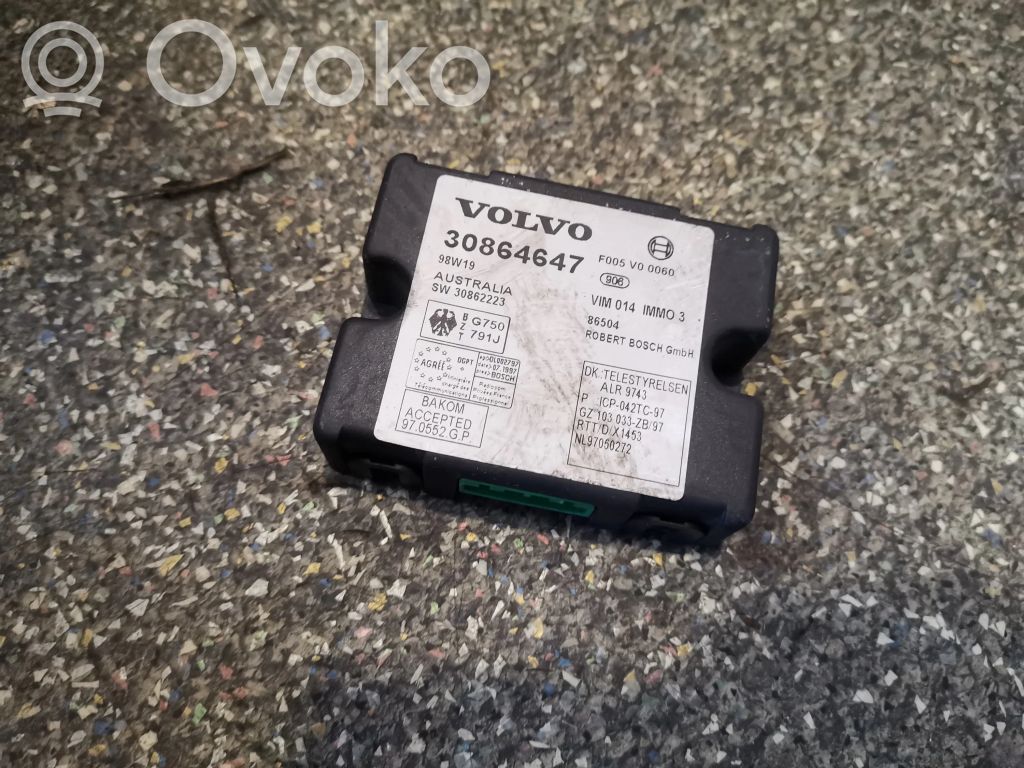 Volvo S40, V40 Citu veidu vadības bloki / moduļi 