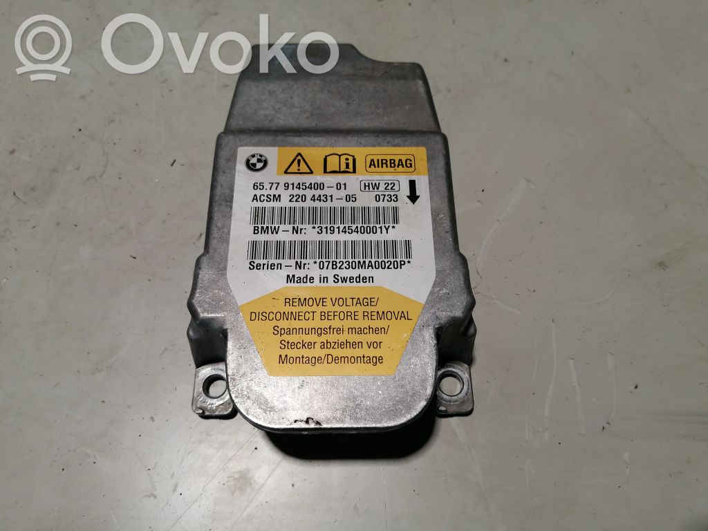 Airbag control unit/module   9145400,65779145400