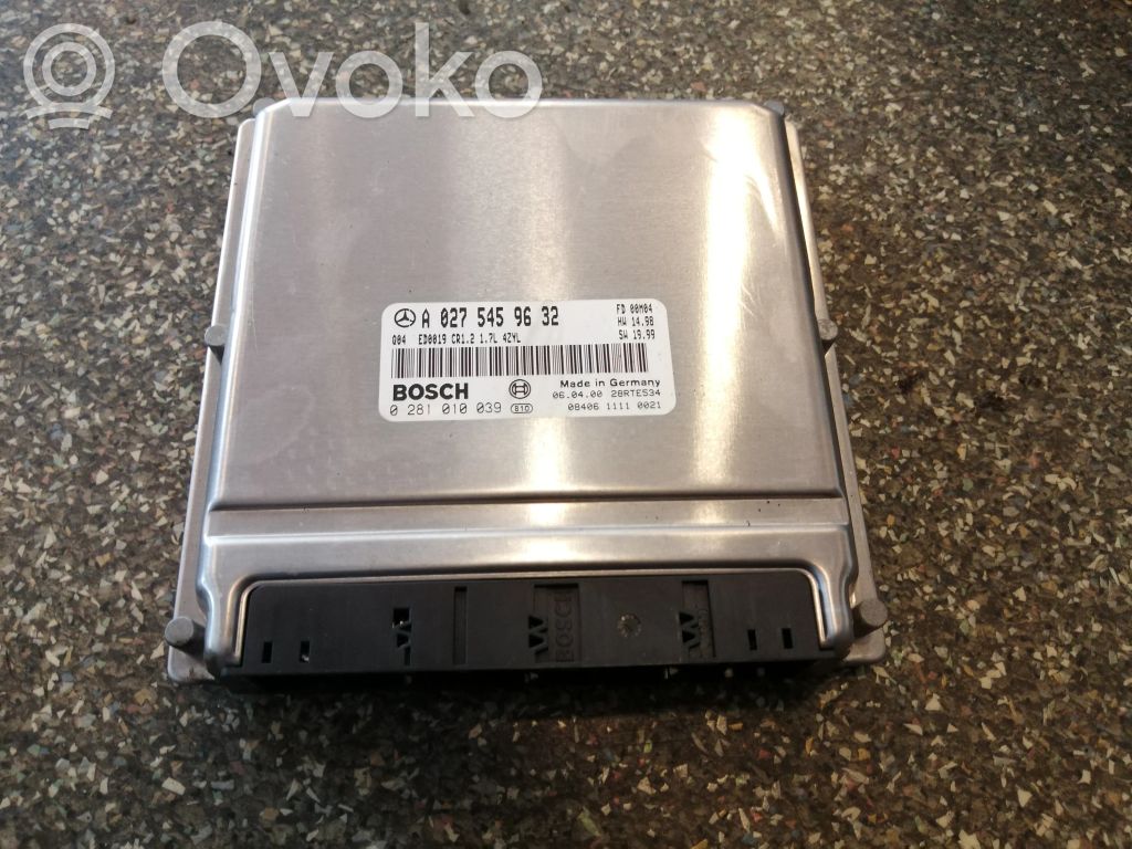 Mercedes-Benz A W168 Engine control unit/module 