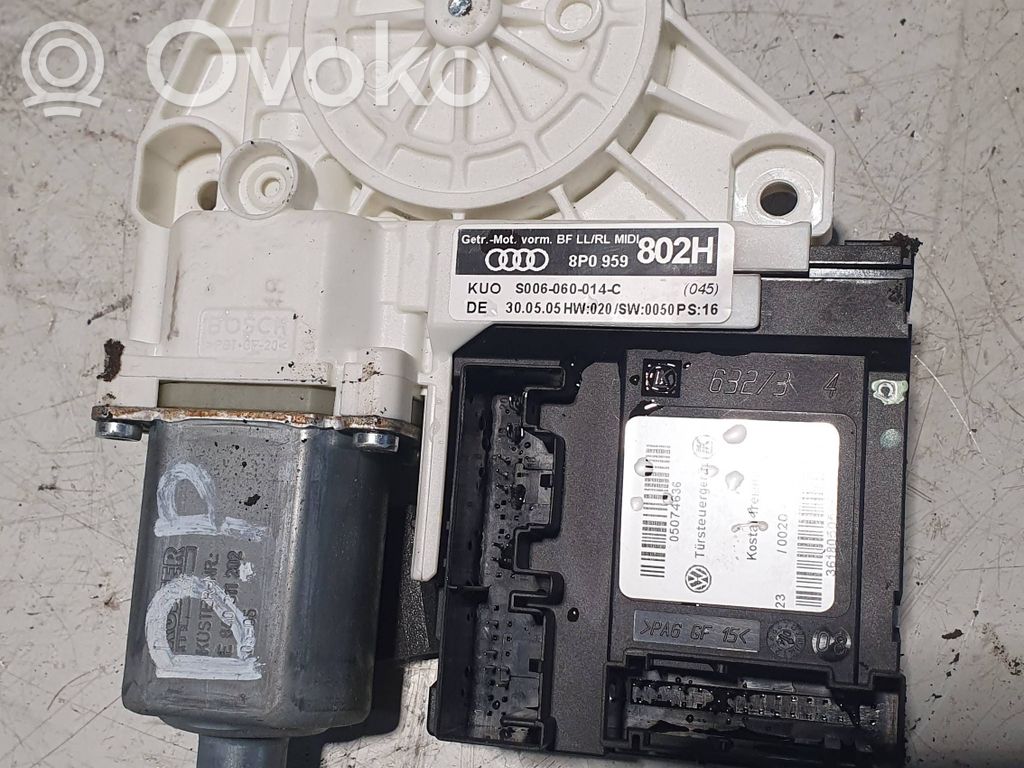 Audi A3 S3 8P Front door window regulator motor 