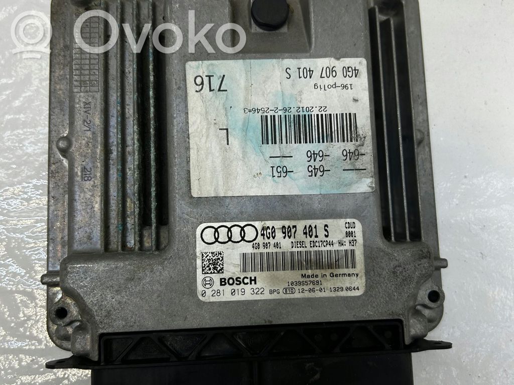 Engine control unit/module   4G0907401S