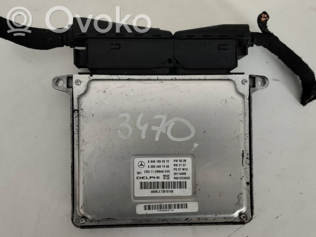Sterownik / Moduł ECU   A6461504572,A0054467440,CRD11DM646FV0