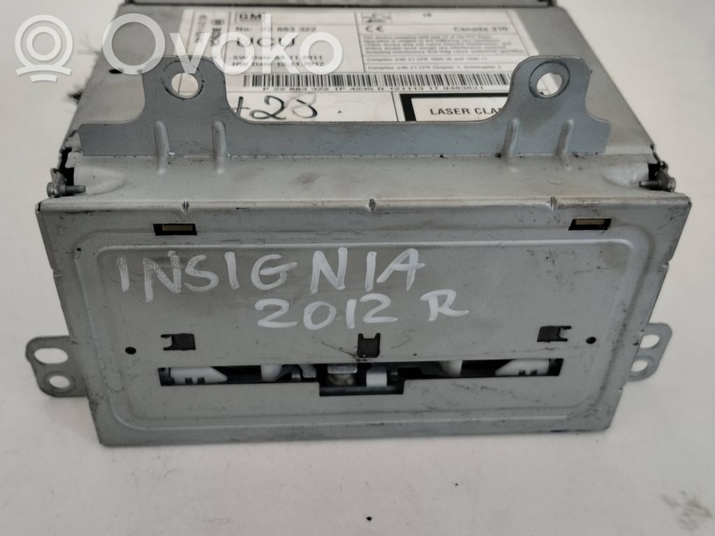 Opel Insignia A Radio/CD/DVD/GPS head unit 