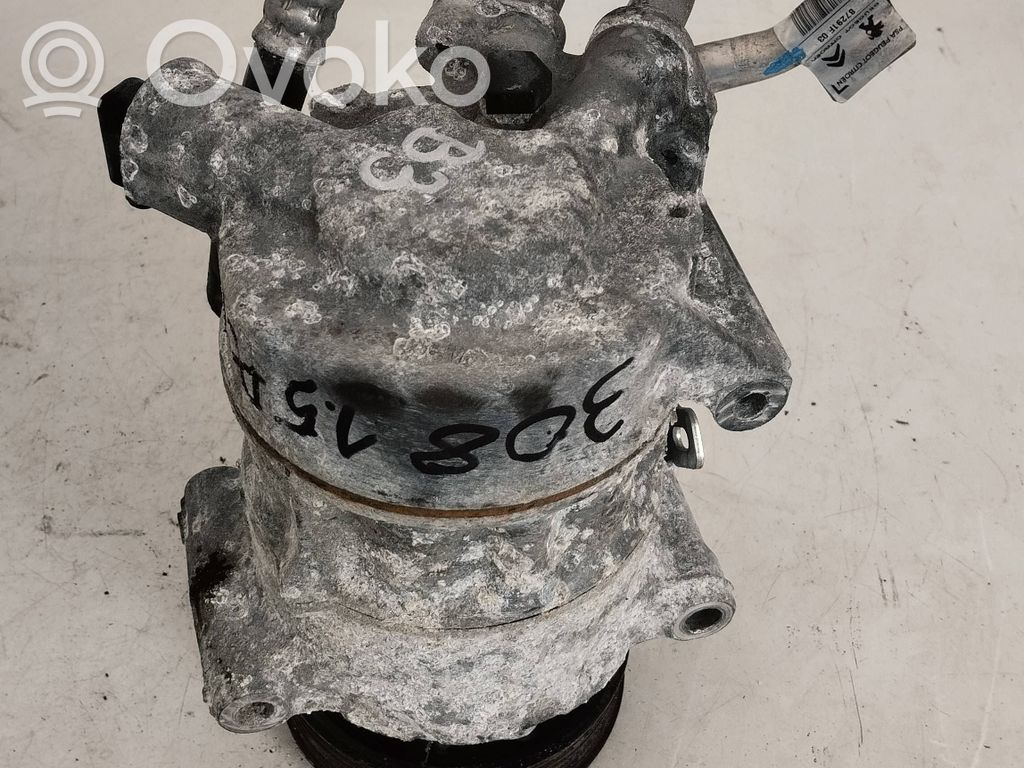 Peugeot 308 Air conditioning (A/C) compressor (pump) 