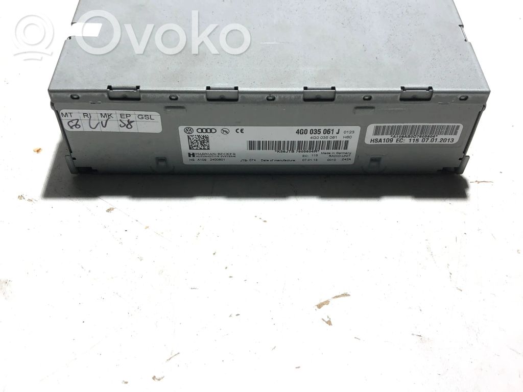 Audi A5 Sportback 8TA Radio/CD/DVD/GPS head unit 