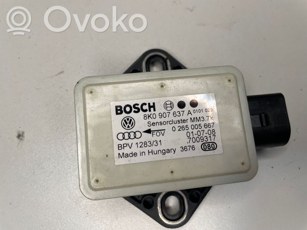 Audi A4 S4 B8 8K ESP (elektroniskās stabilitātes programmas) sensors (paātrinājuma sensors) 