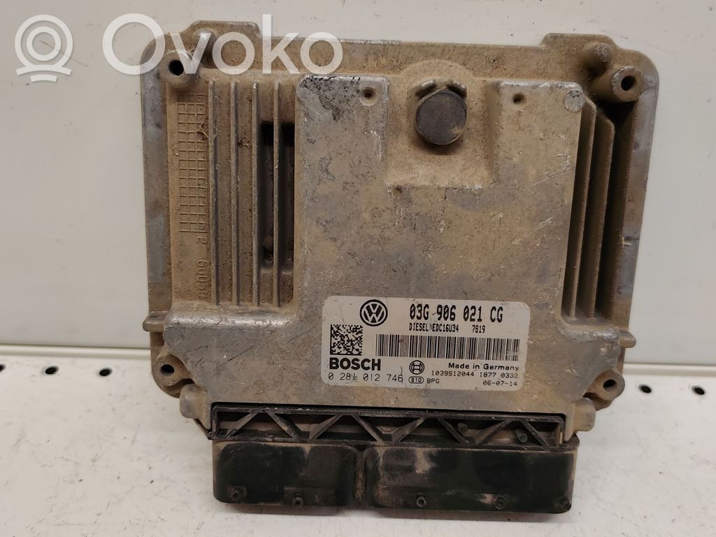 Engine control unit/module   03G906021CG,0281012746